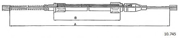 CABOR 10.745 Cable, parking brake